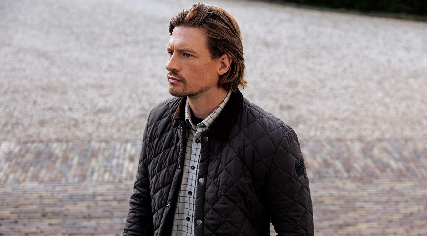 mens giordano quilted autumn coat