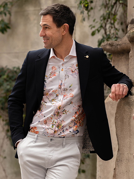 Guide-London-Floral-Print-Shirt Mens - R2-Amsterdam Shirts