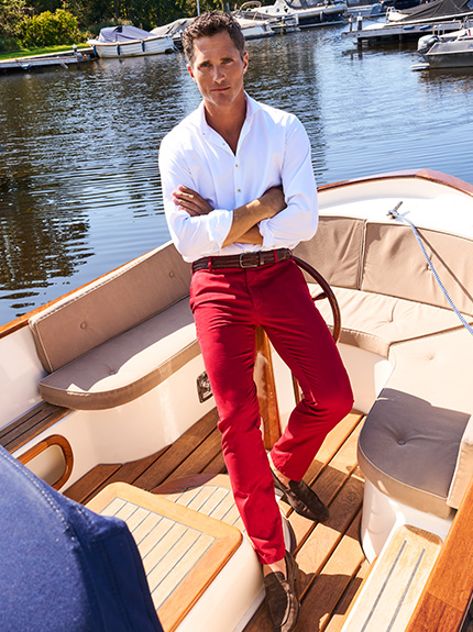 Mens Casual Leightweight Trousers